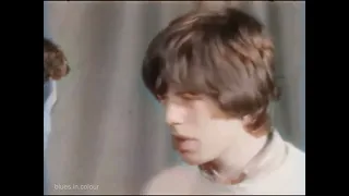 The Rolling Stones - Interview (includes a live rehearsal of Little Red Rooster) [Colourised] 1965