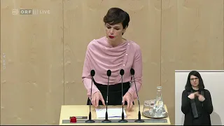 Pamela Rendi Wagner Klubobfrau, SPÖ   Nationalratssitzung mit Regierungserklärung vom 10 Januar 2020