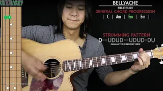 Bellyache Guitar Cover Acoustic - Billie Eilish 🎸 |Tabs + Chords|