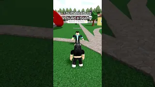 BLOXBURG IN BUILD A BOAT🤑🔥 #roblox #funny #shorts