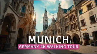 Is this the most impressive city in Germany? Visit Munich: A Walking Tour in 4k