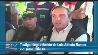 Testigo niega relación de Luis Alfredo Ramos con paramilitares