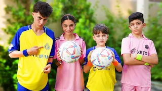 Jason plays at football training and soccer match with friends