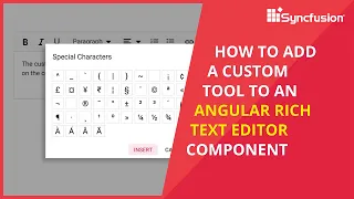 How to Add a Custom Toolbar Item to an Angular Rich Text Editor