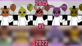 FNAF Speedpaint/Redraw l Balloons (2015 vs 2022)