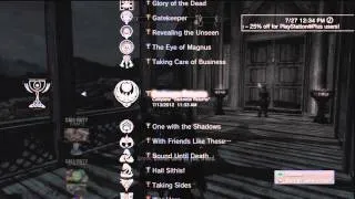 Skyrim - all achievements (PS3 all 50 trophys)