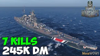 World of WarShips | Pommern | 7 KILLS | 245K Damage - Replay Gameplay 4K 60 fps