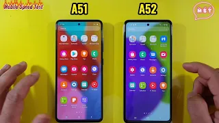 Samsung Galaxy A51 vs A52 Speed Test Comparison MST Speed Test