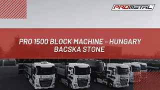 PRO 1500 Block Machine - Hungary Bacska Stone