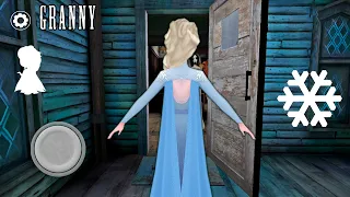 How to play as Elsa in Granny 3! Funny moments at granny's house!