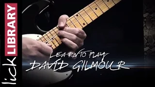 LEARN TO PLAY DAVID GILMOUR | Guitar Lessons