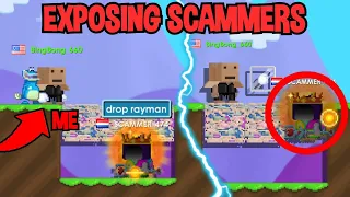 GOING UNDERCOVER EXPOSING SCAMMERS IN GROWTOPIA...