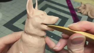 Sculpting a Shepherd Dog