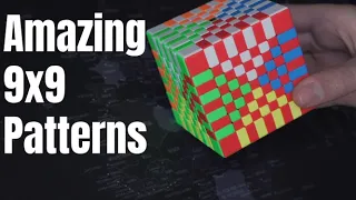 Amazing Patterns on a 9x9 Rubik's Cube