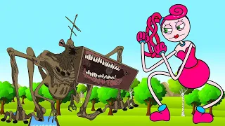 MAMÁ PIERNAS LARGAS VS MEGA SIRENA! Poppy Playtime vs Trevor Henderson Animación en Español