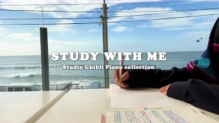 Why don't you study together while seeing the beautiful sea?Studio Ghibli Piano Music Collection/1HR