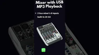 Behringer XNYX QX602MP3 Mixer shorts @saatvikpasystem #mixer #pasystem  #audiovideosolution