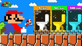 Toilet Prank: Mario and Tiny Mario Escape Poor To Rich Toilet in maze mayhem | Game Animation