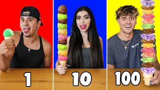 100 LAYERS OF FOOD CHALLENGE! *EXTREME*