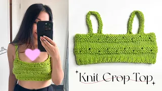 How to Knit a Crop Top Tutorial