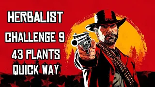 Herbalist Challenge 9 - 43 Plants Quick & Easy - Red Dead Redemption 2