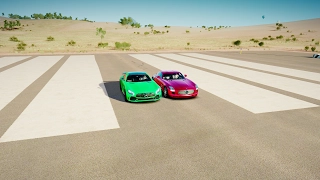 2017 Mercedes-AMG GTR vs Mercedes-Benz SLS AMG - DRAG RACE! Forza Horizon 3