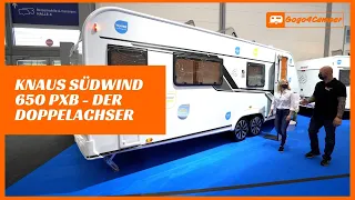 Vorstellung Knaus Südwind 650 PXB - Doppelachser Wohnwagen mit Queensbett & Heckbad | Caravan Salon