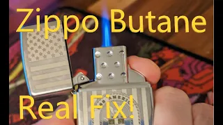 zippo lighter butane insert (actual) fixes