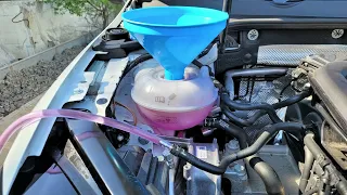 Golf 7.5 Renewal of engine coolant. G13 to G12EVO. Change of expansion tank.