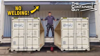 Connecting Two Containers Side By Side - How to Remove Side Walls