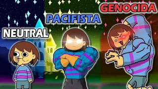 UNDERTALE TODAS LAS RUTAS Resumido con Muñequitos