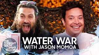 Water War Rematch with Jason Momoa | The Tonight Show Starring Jimmy Fallon