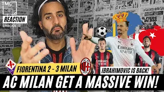 AC MILAN MASSIVE COMEBACK WIN AGAINST FIORENTINA | 🦁 Incredible Ibrahimovic Scores ⚽️ | 🎥 Reaction