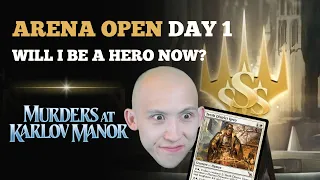 WILL I BE A HERO NOW? | Arena Open Day 1 | MKM Karlov Manor Sealed | MTG Arena