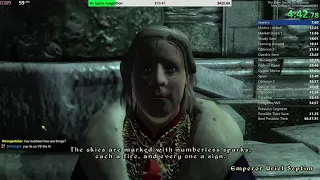 TES IV: Oblivion Speedrun WR 53:39 IGT (Max Difficulty Glitchless) (2/27/24)