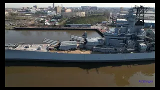 Battleship New Jersey BB-62 Pre-Drydocking - 4K Version