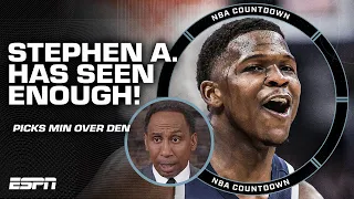 I'VE SEEN ENOUGH 🗣️ Stephen A. picks Timberwolves over the Nuggets 😱 | NBA Countdown