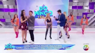 Angelique Boyer dança paradinha no domingo legal...