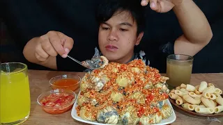 Balut Mukbang Spicy chili with Coconut vinegar + Chicharon macaroni Mukbang asmr