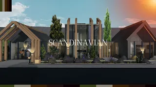 Scandinavian Winter Family Mansion|Welcome to Bloxburg| | No Large Plot|