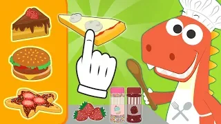 🍕 LEARN WITH EDDIE and his Cooking Recipes | Eddie the Dinosaur Learns How to Cook