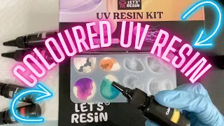 Resin Jewellery Using Coloured UV Resin from @LETSRESIN