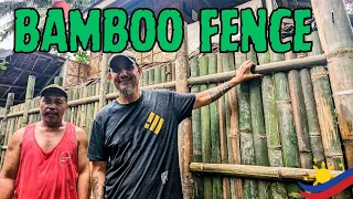 How to Build a Bamboo Fence in the Province. 🇵🇭