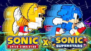 Unlocking Pixel Sonic & Tails in Sonic Speed Simulator + Cyber Station! (World 8)