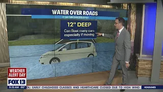 Meteorologist explains how dangerous it is to drive through flooded roads