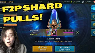 F2P Shard Pulls!  I Raid Shadow Legends: Hell Hades FTP 2024 Challenge Episode 12