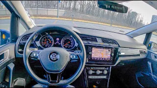 2021 Volkswagen Touran R-Line (1.5 TSI EVO 150HP) | POV Test Drive #656 Joe Black