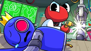 BLUE ROBOT ORIGIN - Rainbow Friends Animation