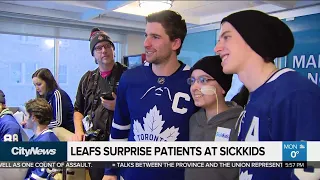 Leafs surprise patients at SickKids