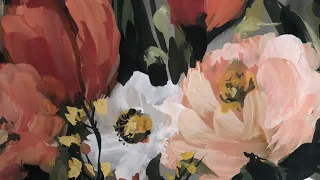 Paint with me LIVE! Loose Flowers